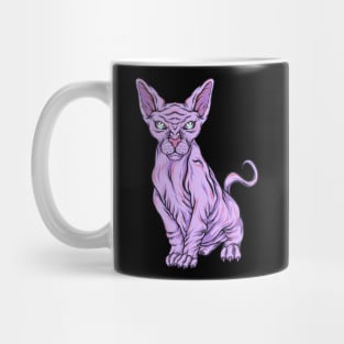 Pastel Goth Sphynx Cat Breeders - Kitty Vaporwave Mug